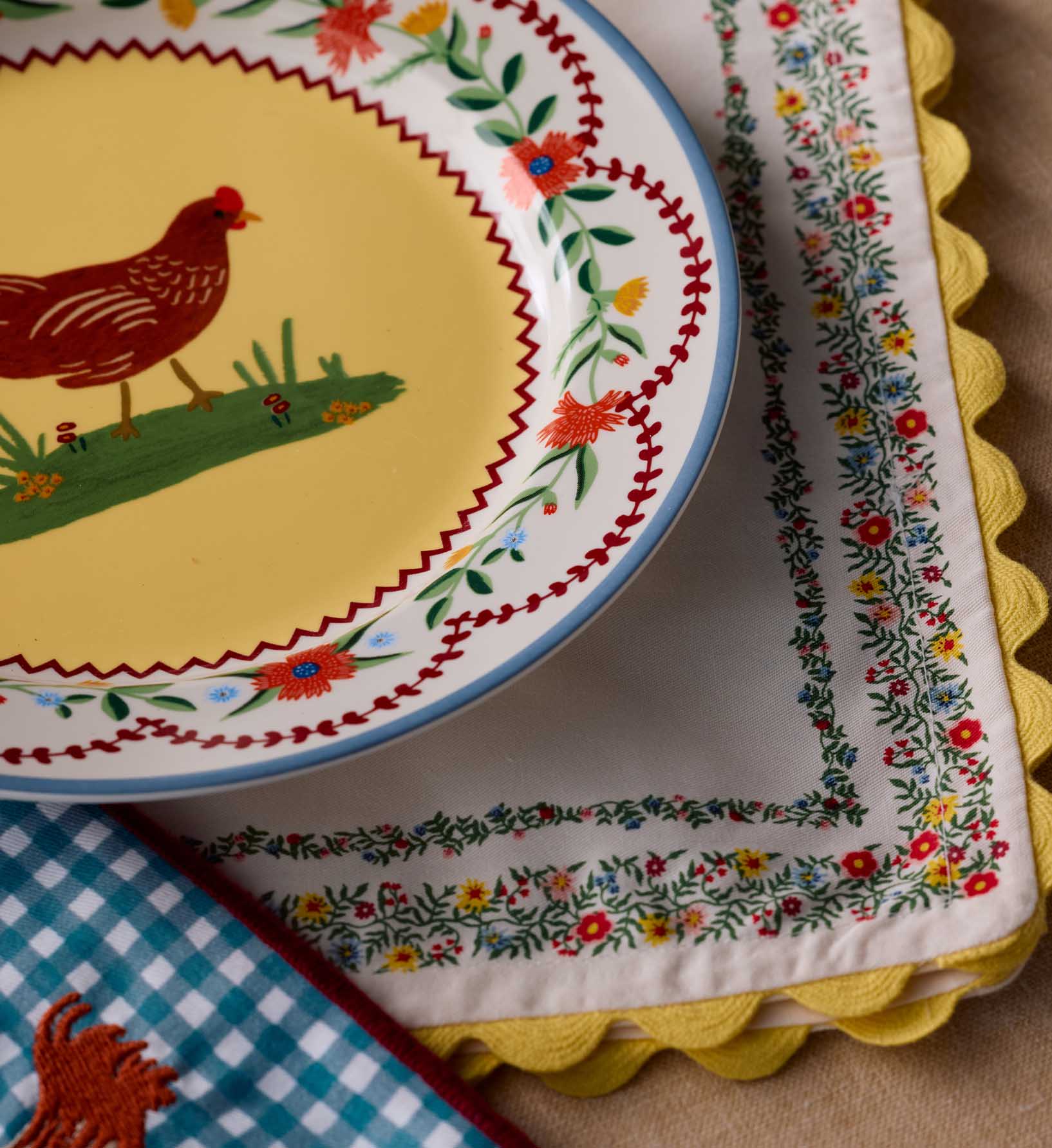 Porcelain Dessert Plate Set - Home Sweet Home - Image 3