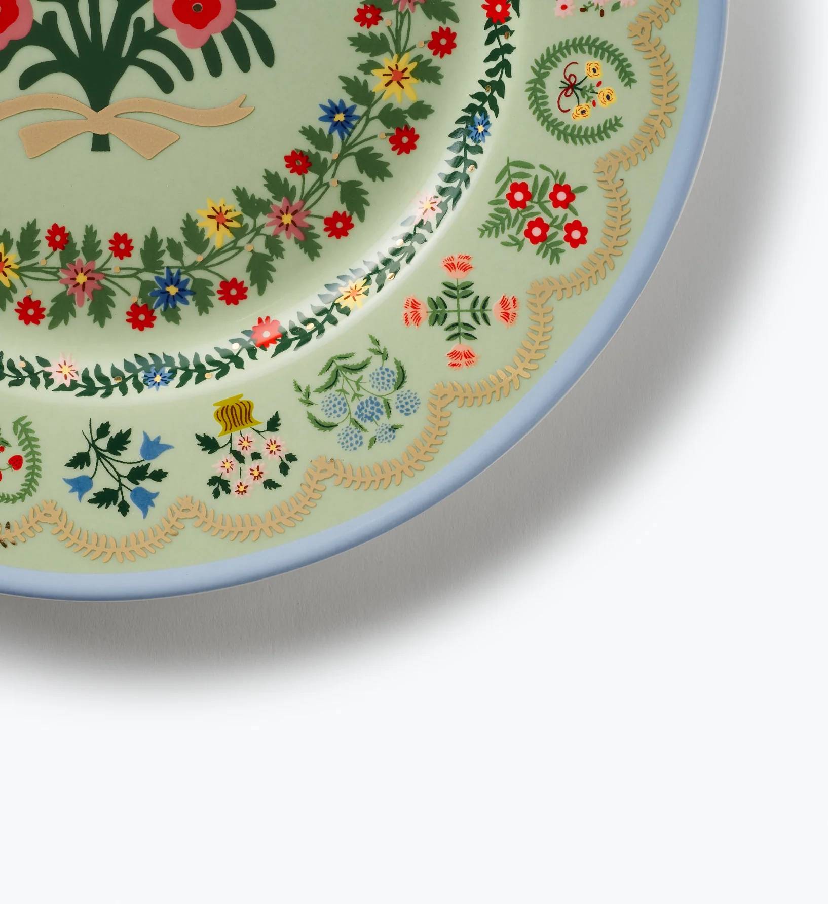 Porcelain Dessert Plate Set - Rosette - Image 4