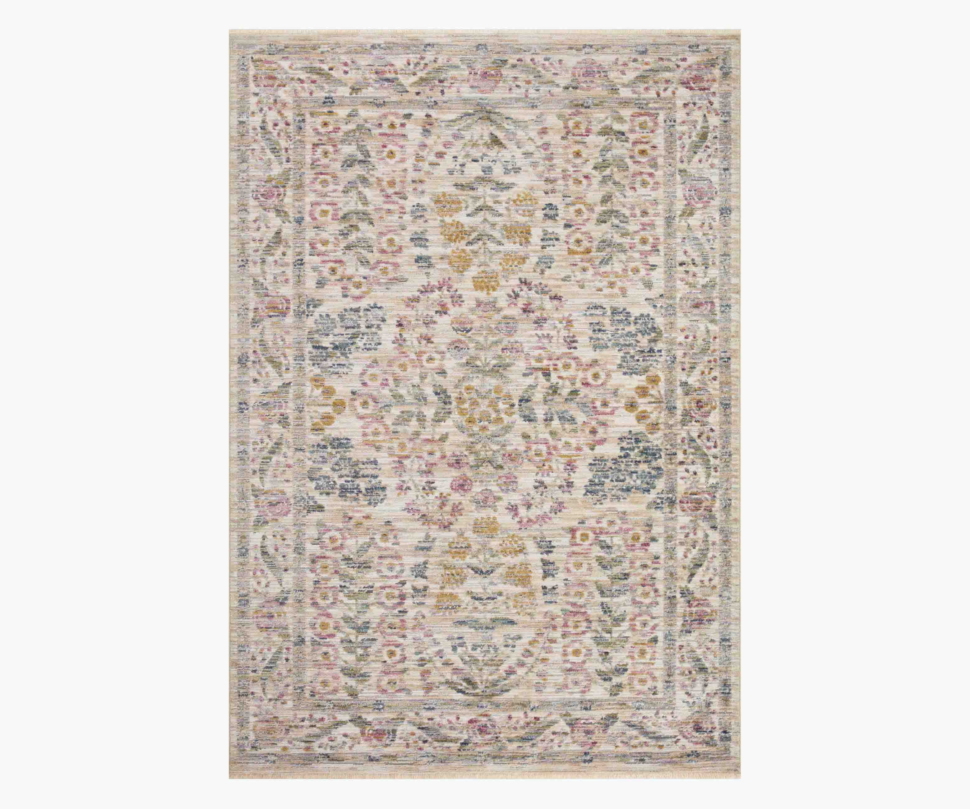 Provence Fleur Power-Loomed Rug - Ivory - Image 11