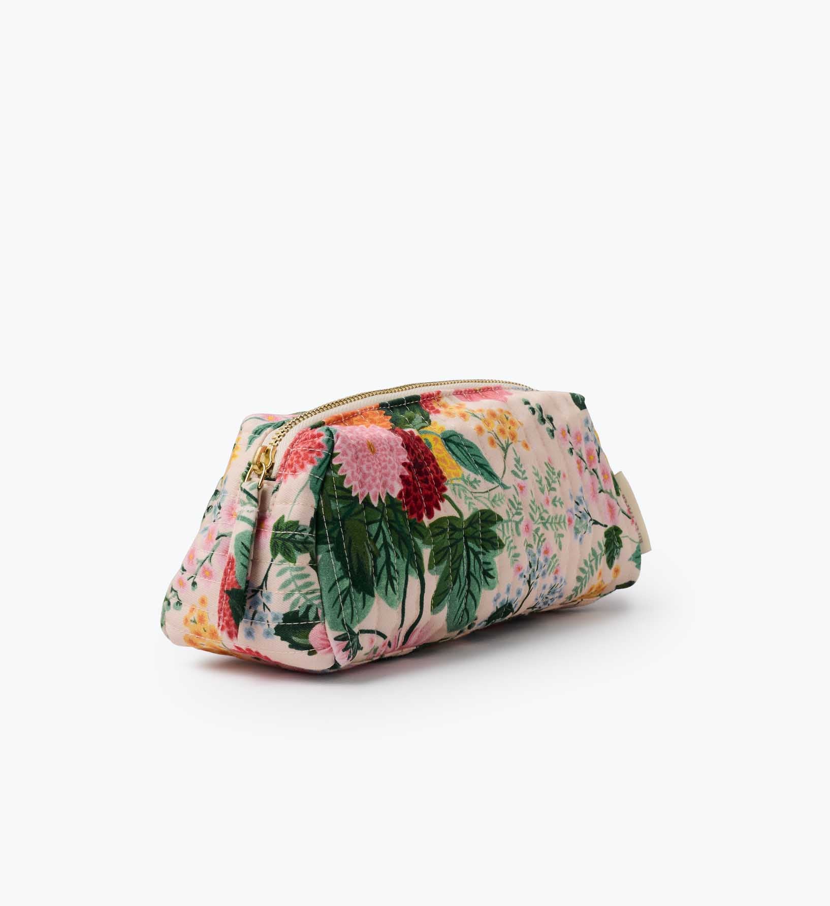 Quilted Small Cosmetic Pouch - Dahlia - Image 4
