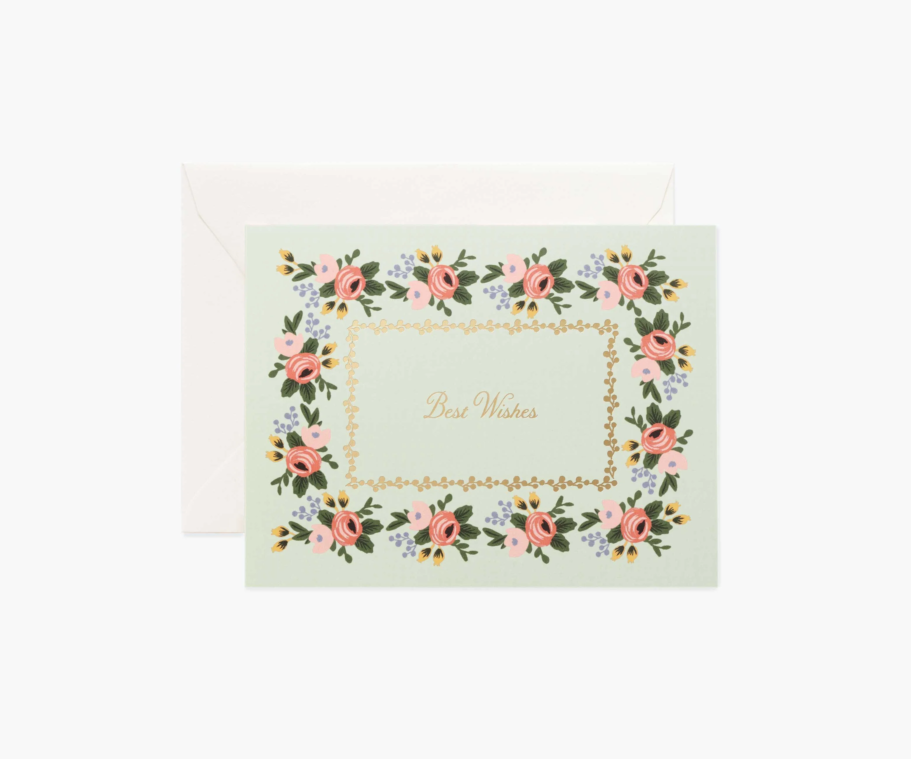 Rosa Best Wishes Card