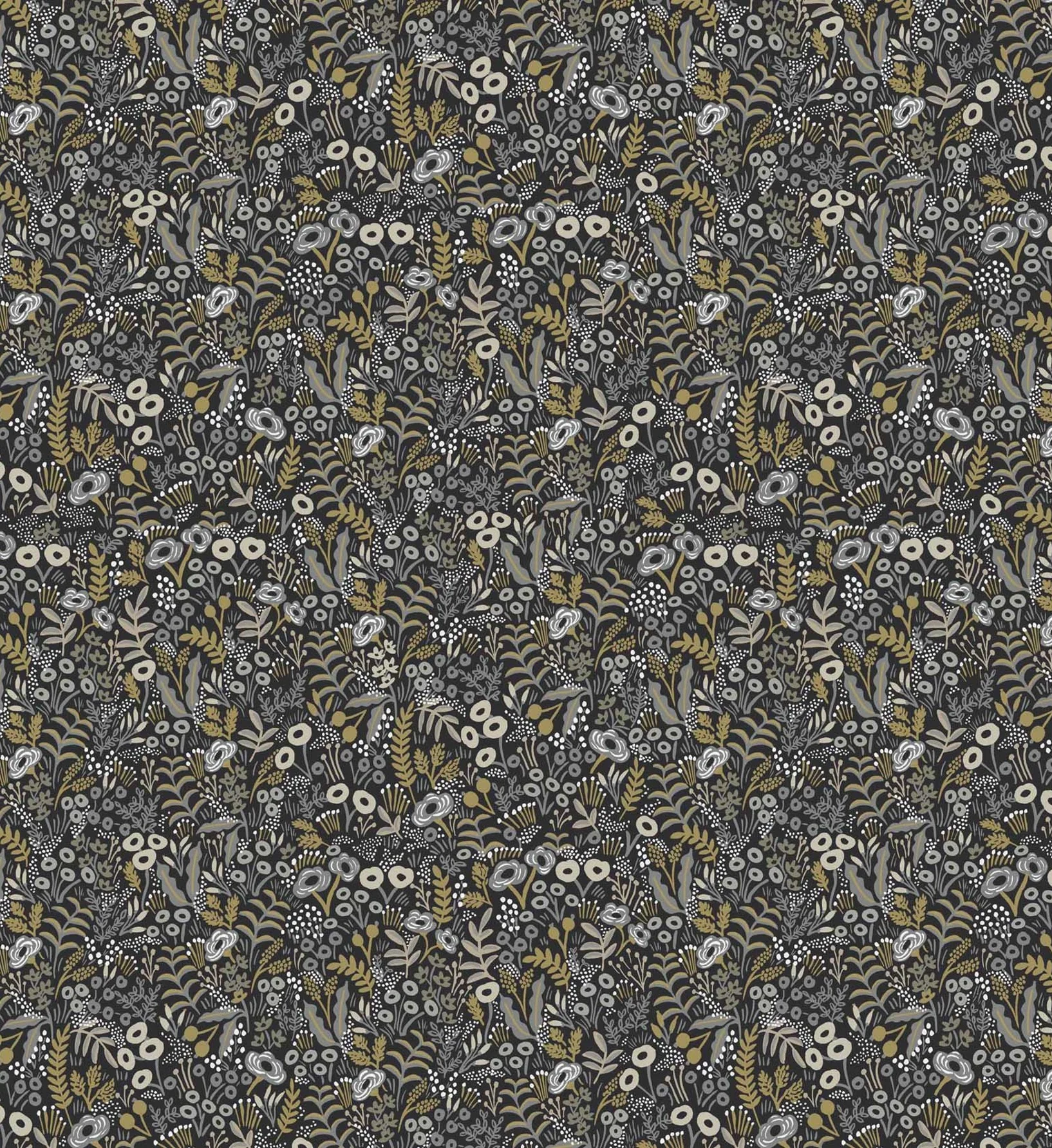 Tapestry Wallpaper - Black Linen - Image 2