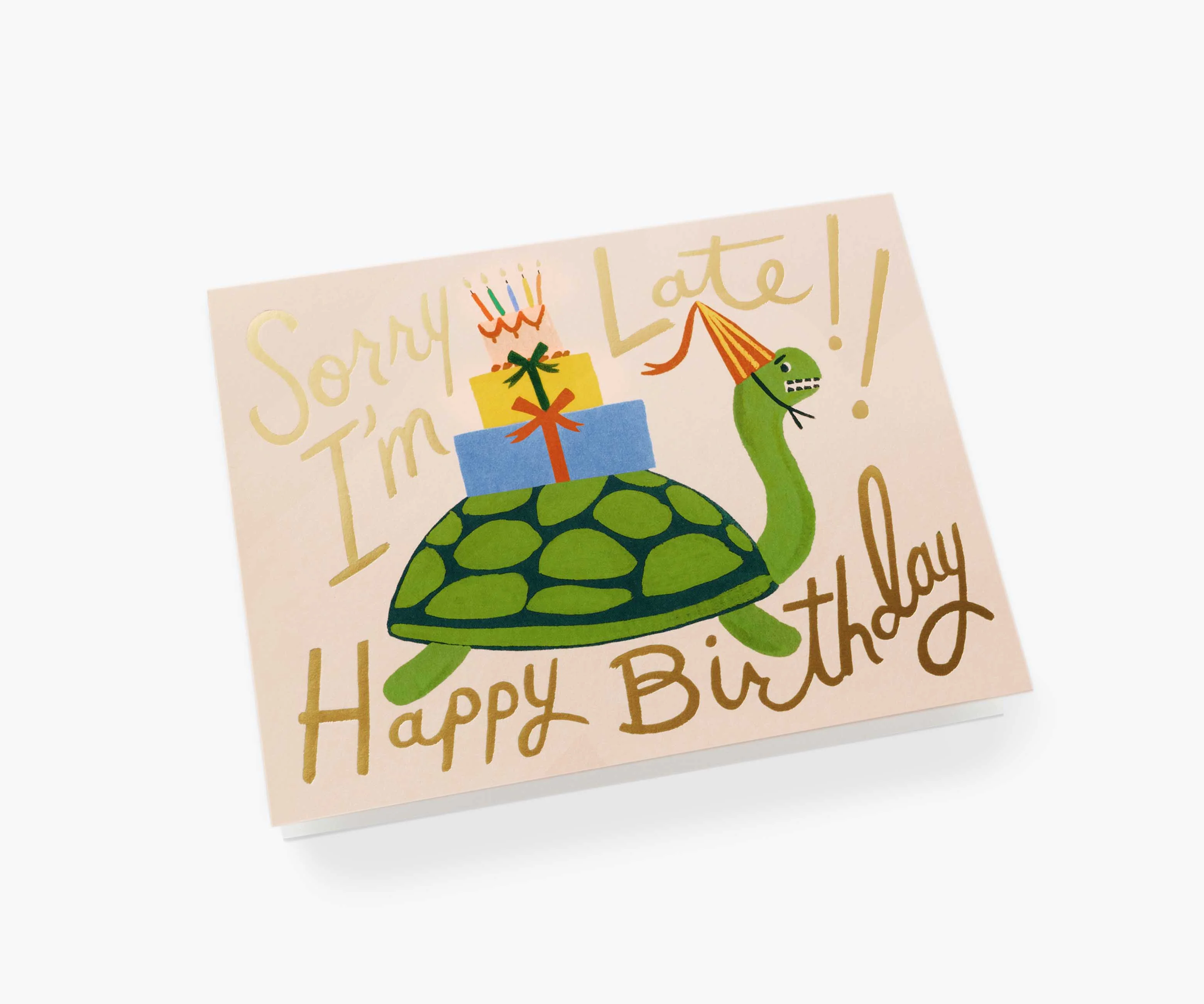 Turtle Belated Birthday Greeting Card - Image 2
