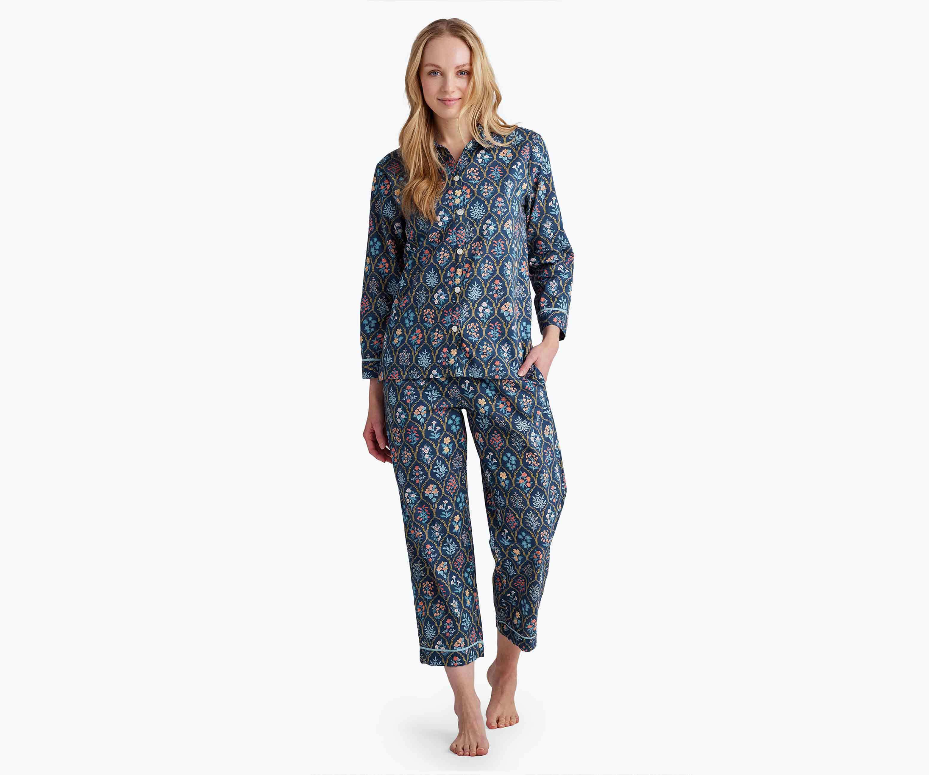 Voile Button Front Crop Set - Hawthorne - Image 8
