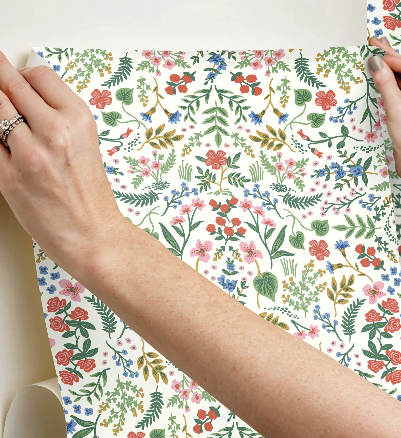 Wildwood Peel & Stick Wallpaper - Rose Multi - Image 4