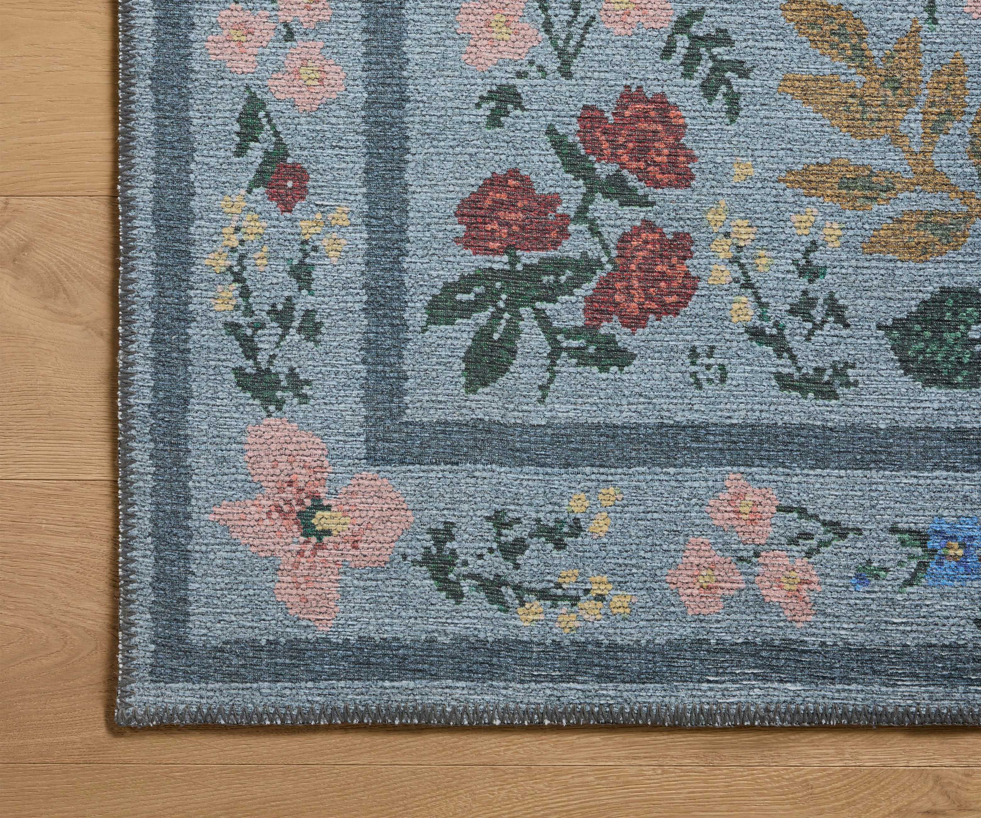 Wildwood Printed Rug - Wildwood Blue - Image 3