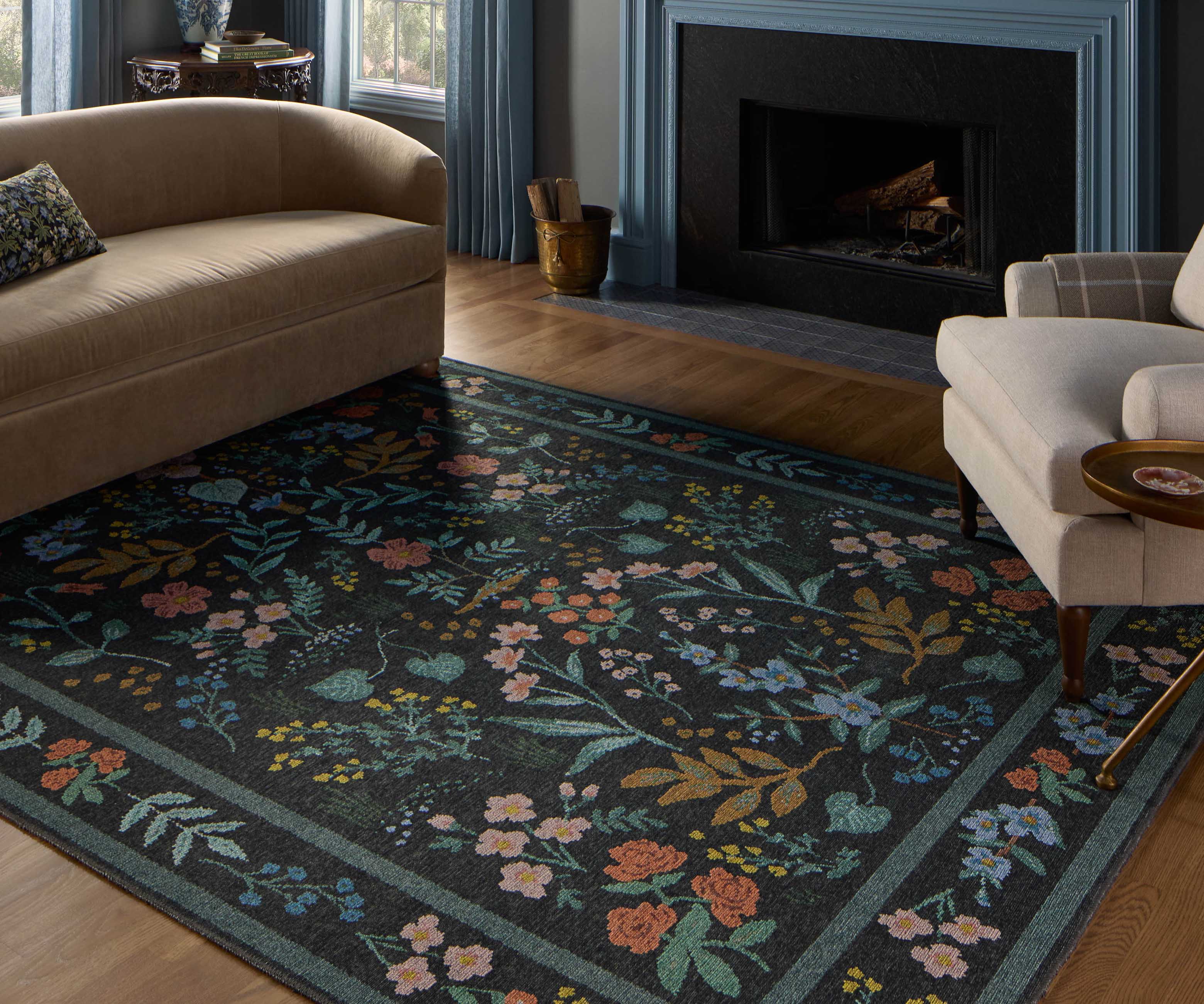 Wildwood Printed Rug - Wildwood Charcoal - Image 2