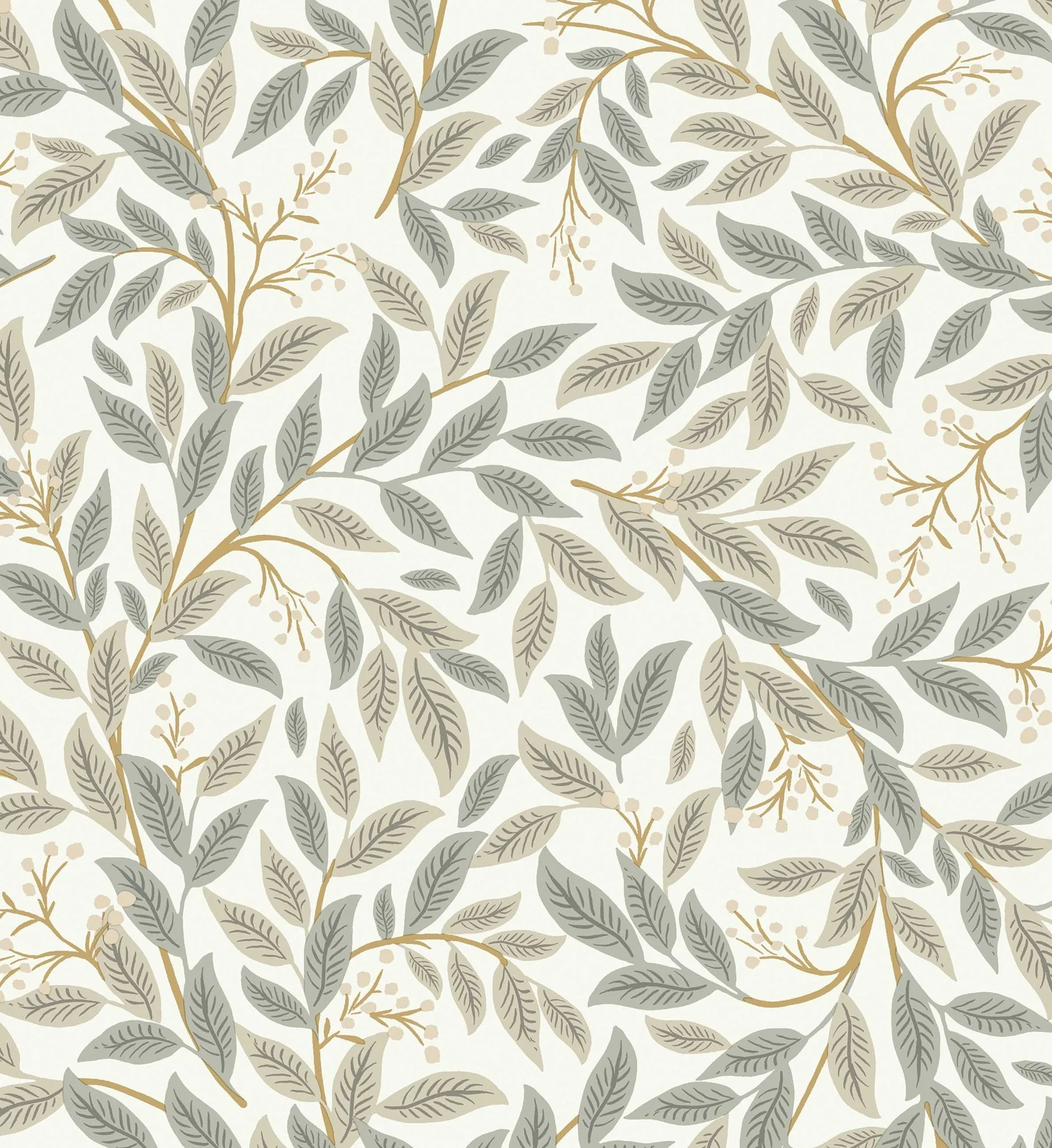 Willowberry Wallpaper - Linen & White - Image 3