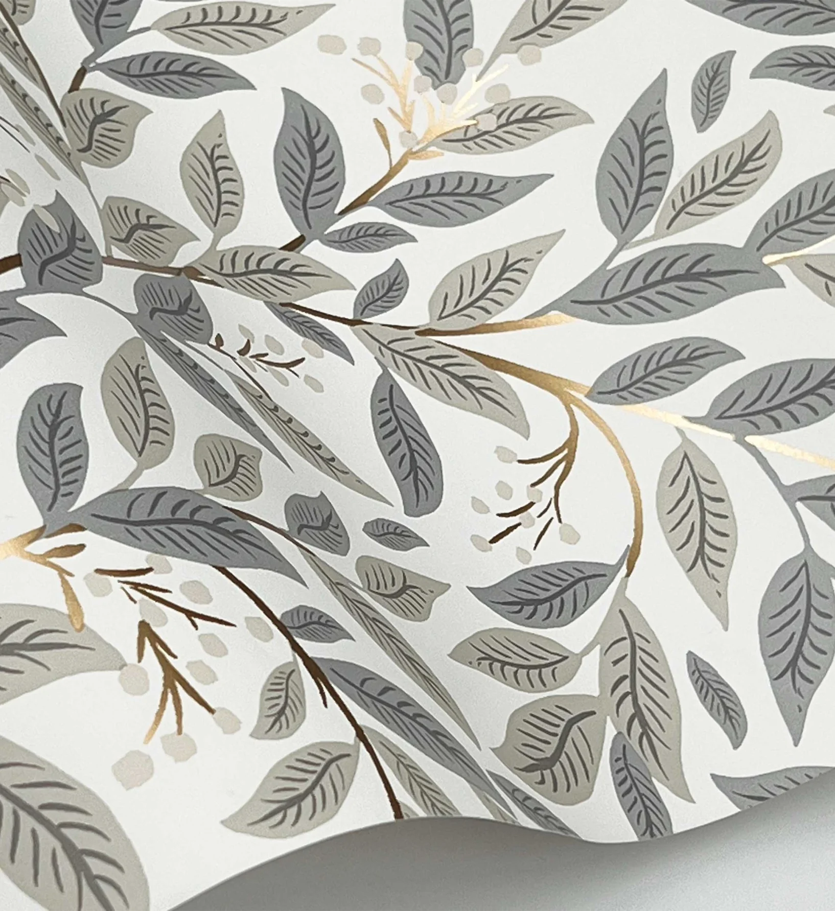 Willowberry Wallpaper - Linen & White - Image 4